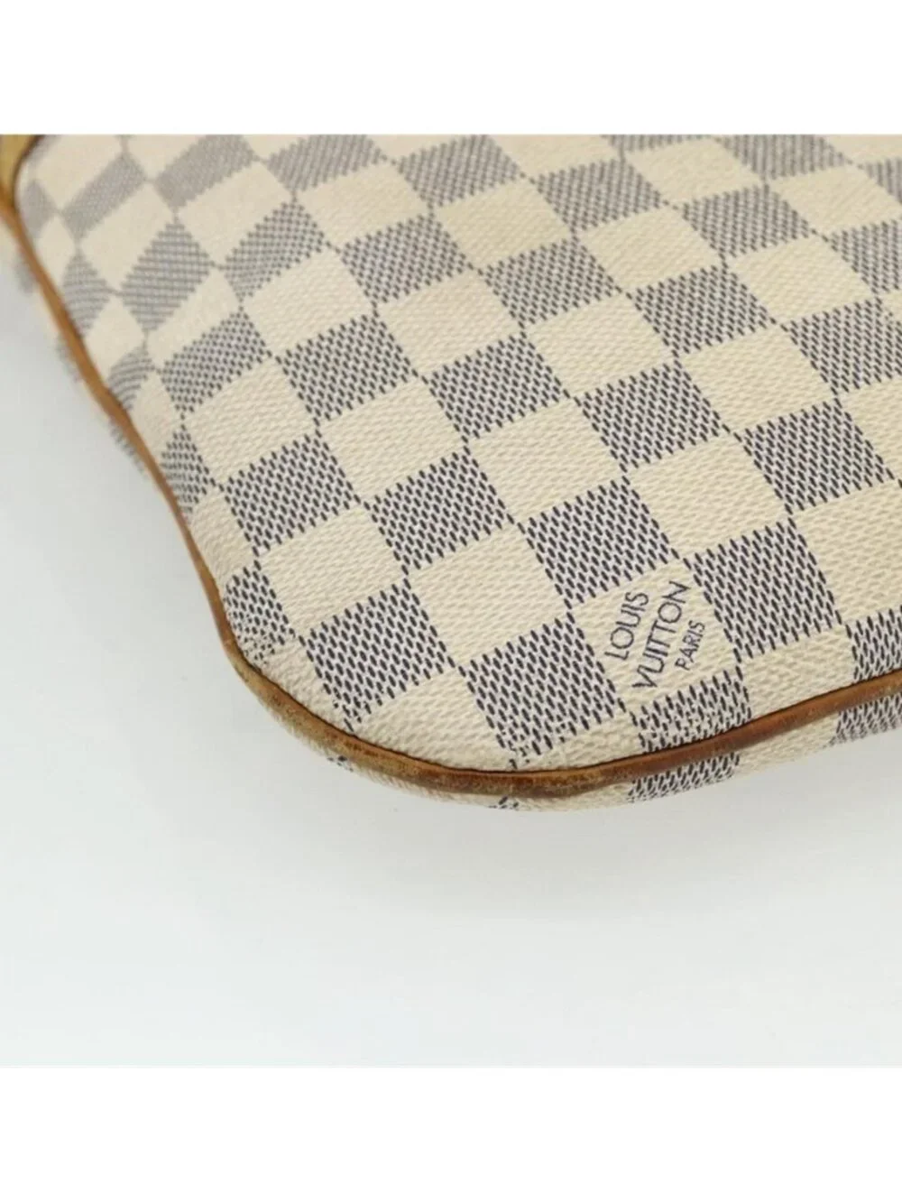 Authentic LOUIS VUITTON Damier Azur Pochette Bosphore Shoulder Bag N51112 LV